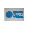 targa in plastica "UFFICI" 310X140MM. A1252