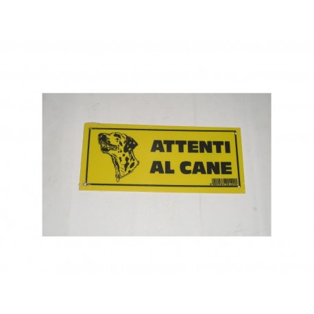targa in plastica "ATTENTI AL CANE" 225X98MM. 5264359