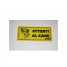 targa in plastica "ATTENTI AL CANE" 225X98MM. 5264359