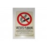 targa in plastica "VIETATO FUMARE" 300X200MM. A16009