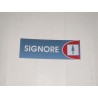 targa in plastica adesiva "SIGNORE" 180X63MM. T00740