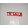 targa in plastica adesiva "DIREZIONE" 150X40MM. TO1400