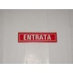 targa in plastica adesiva "ENTRATA" 150X40MM. TO1400