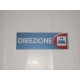 targa in plastica adesiva "DIREZIONE" 180X60MM. T00735