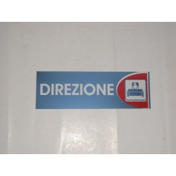 targa in plastica adesiva "DIREZIONE" 180X60MM. T00735