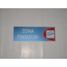 targa in plastica adesiva "ZONA FUMATORI" 180X63MM. T00753