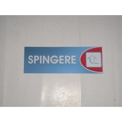 targa in plastica adesiva "SPINGERE" 180X63MM. T00743