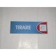 targa in plastica adesiva "TIRARE" 180X63MM. T00745