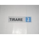 targa in plastica adesiva "TIRARE" 150X40MM. T00974