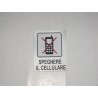 targa in plastica adesiva "SPEGNERE IL CELLULARE" 100X80MM. T00862