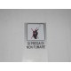 targa in plastica adesiva "SI PREGA DI NON FUMARE" 100X80MM. T00861