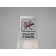 targa in plastica adesiva "ZONA NON FUMATORI" 100X80MM. T00874
