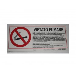 targa in plastica "VIETATO FUMARE" 305X140MM. 5264100
