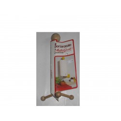 portarotolo per scottex in legno da appoggiare alto 30cm. 