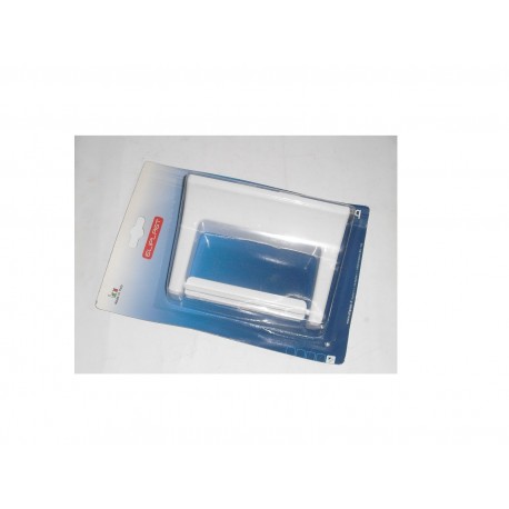 portarotolo per carta igienica bianco in plastica con adesivo o viti 257602