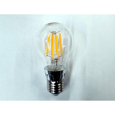 LAMPADINA A LED 8W FILAMENTO TRASPARENTE LUCE CALDA 9780830