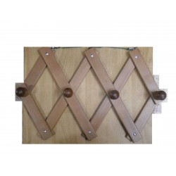 Appendiabito 4 posti legno noce
