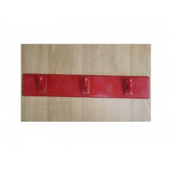 Appendiabito 3 posti colorato rosso plastica
