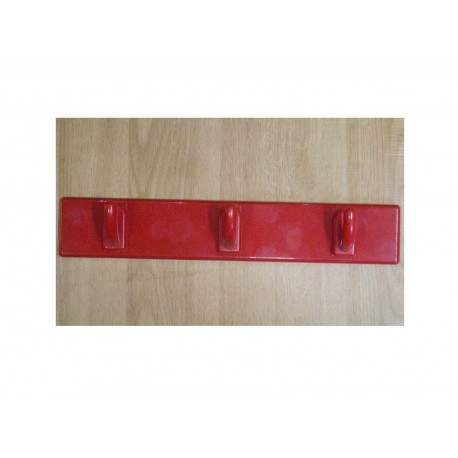 Appendiabito 3 posti colorato rosso plastica