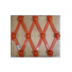 Appendiabito 10 posti colorato rosso plastica