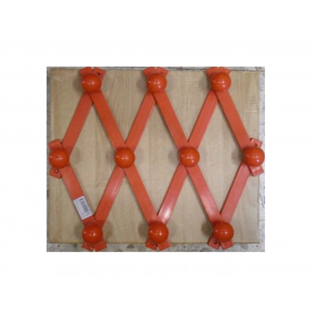 Appendiabito 10 posti colorato rosso plastica