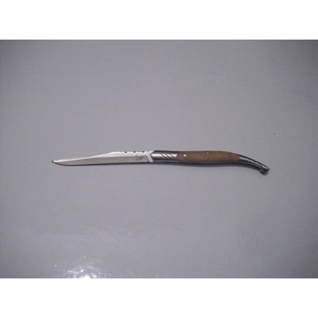 Coltello richiudibile acciaio STILETTO legno naturale 8cm. 19559