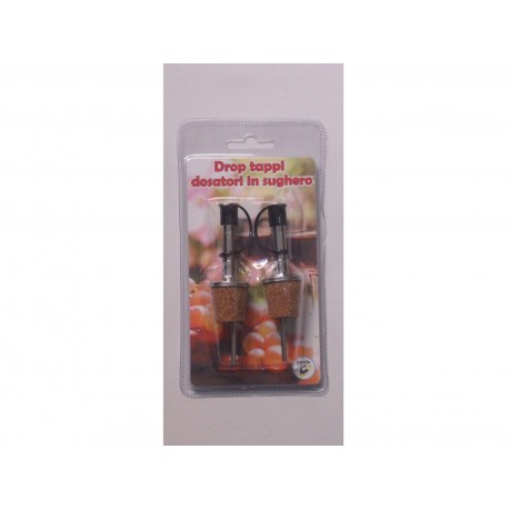 tappi versatore docatori in sughero per olio 2pz.63021524