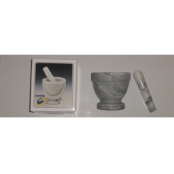 MORTAIO in MARMO più PESTELLO diam.12cm. 6301398