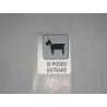 targa in plastica adesiva "IO POSSO ENTRARE" 100X80MM. T00857