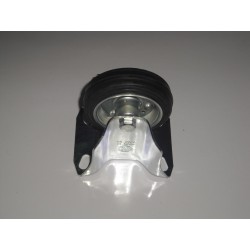 ruota in gomma nera d.80 fissa piastra 850x100mm. 51583