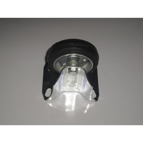 ruota in gomma nera d.80 fissa piastra 850x100mm. 51583