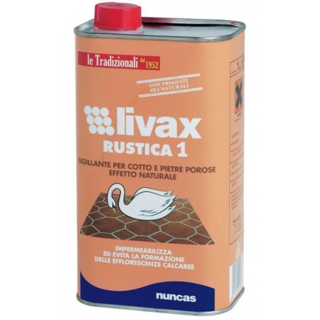 NUNCAS LIVAX RUSTICA 1 CERA SIGILLANTE COTTO e PIETRA POROSA 1LT 102002