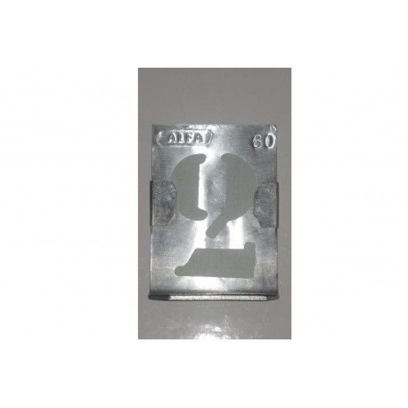 STAMPINI IN ZINCO NUMERI 20/30/40/50/60/70/100MM. 3042