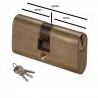 CILINDRO OVALE IN OTTONE ISEO LUNGHEZZA TOT.54MM. 27/27MM. 0340009