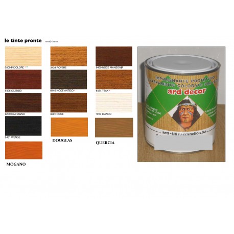 Impregnante protettivo x Legno ARD DECOR ml.750 solvente vari colori 0.461