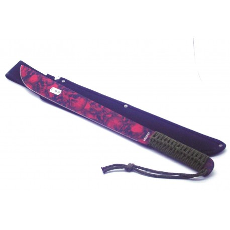 coltello machete acciaio lama serigrafata cm.33 7067VI