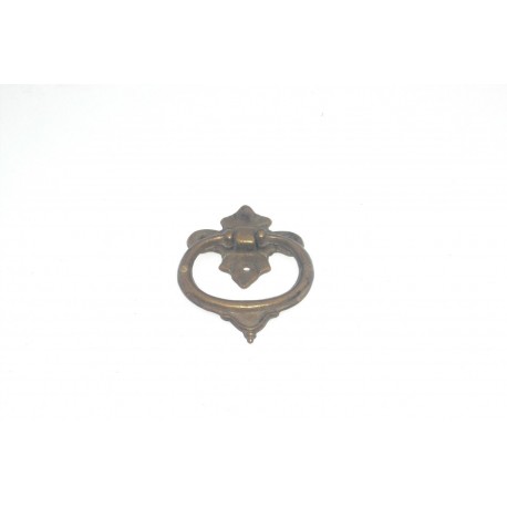 maniglia per mobile ottone bronzato patinato ovale varie misure OM063