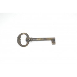chiave per mobile ottone bronzato patinato lunga fusto grande 52mm. OC473.52