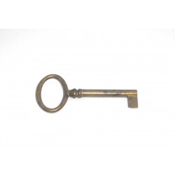 chiave per mobile ottone bronzato patinato lunga fusto grande 52mm. OC473.52