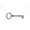 chiave per mobile ottone bronzato patinato lunga fusto grande 52mm. OC473.52