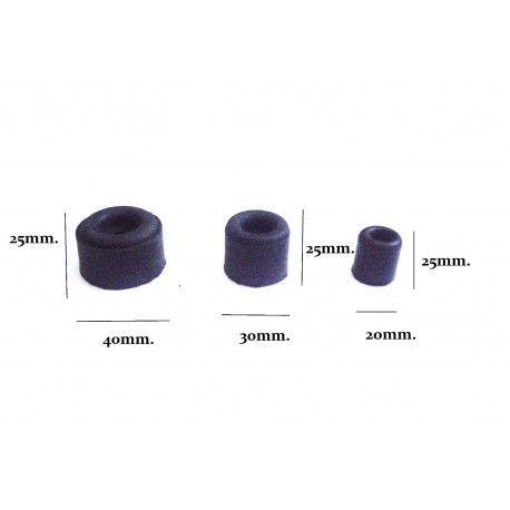 fermaporta paracolpo gommino gomma nero varie misure  