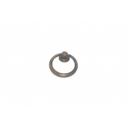 maniglia per mobile ottone bronzato patinato rotonda vari diam.23-40-50 OM133