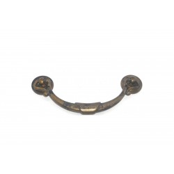 maniglia per mobile ottone bronzo patinato misure interasse fori  64/96mm. OM099