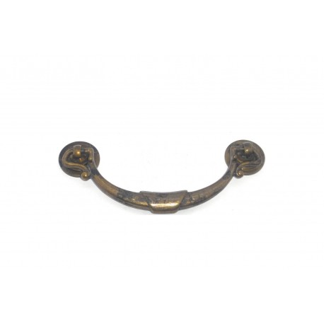 maniglia per mobile ottone bronzo patinato misure interasse fori  64/96mm. OM099