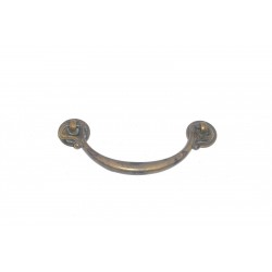 maniglia per mobile ottone bronzo patinato misure interasse fori  64/96mm. OM098