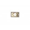 bocchetta per chiave ottone bronzo patinato 42X25 OB687.O/109