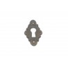 bocchetta per chiave ottone bronzo patinato 40X25 OB591B/111