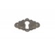 bocchetta per chiave ottone bronzo patinato 40X25 OB591.0/112