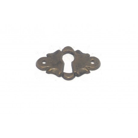 bocchetta per chiave ottone bronzo patinato 40X25 OB591.0/112
