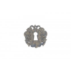 bocchetta per chiave ottone bronzo patinato diam.60mm. OB514/128